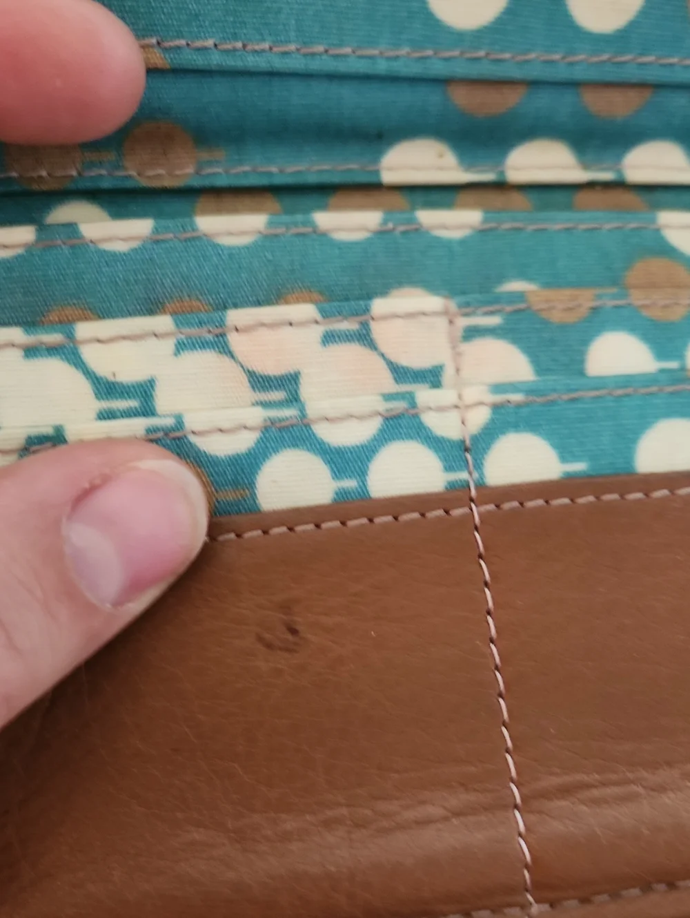 Fossil Vintage Keyper Patterned Wallet
